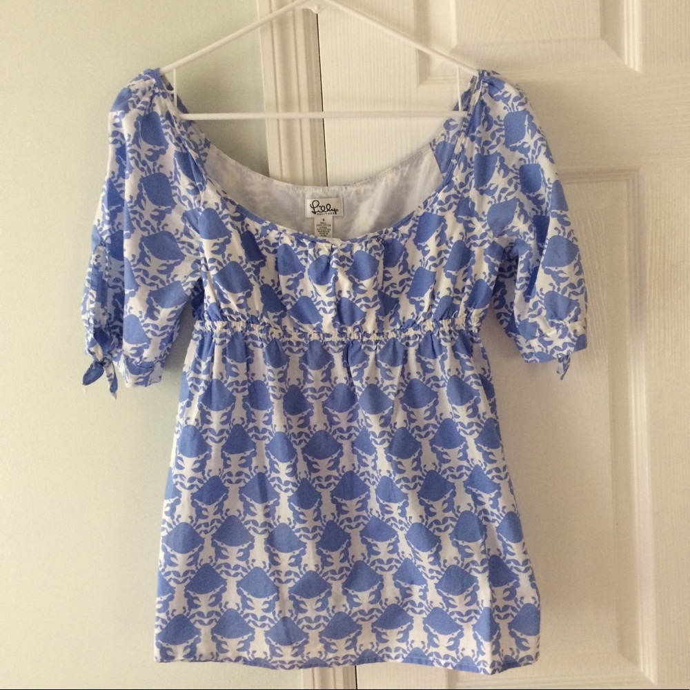 🦀 Lilly Pulitzer “Pinched by a Crab” Top 🦀